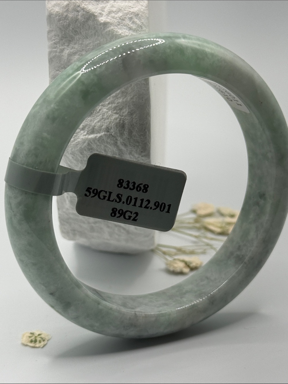 Type A Spicy Green Wuji Jade Bangle Bracelet